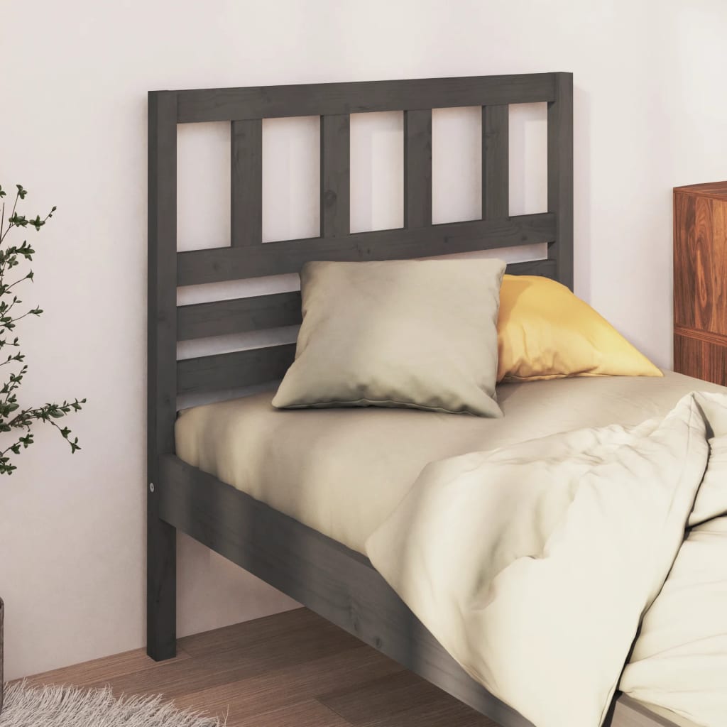 Cabecero cama madera contrachapada blanco brillo 200x1,5x80 cm