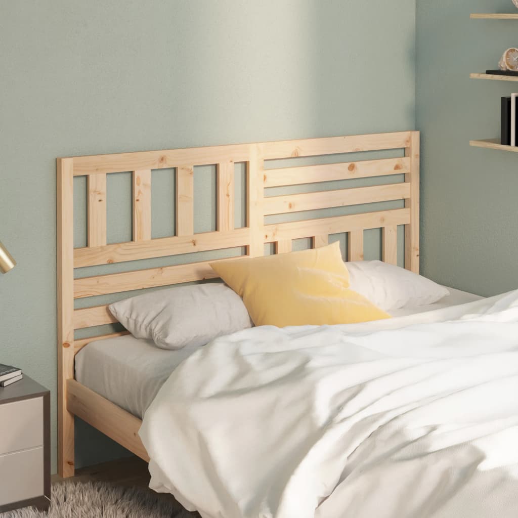 Cabecero cama madera contrachapada blanco brillo 200x1,5x80 cm