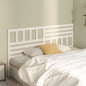 Gloss white plywood bed headboard 200x1.5x80 cm