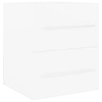 Mueble con lavabo madera contrachapada blanco brillante