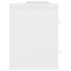 Mueble con lavabo madera contrachapada blanco brillante