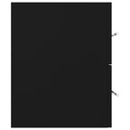 Mueble con lavabo aglomerado negro