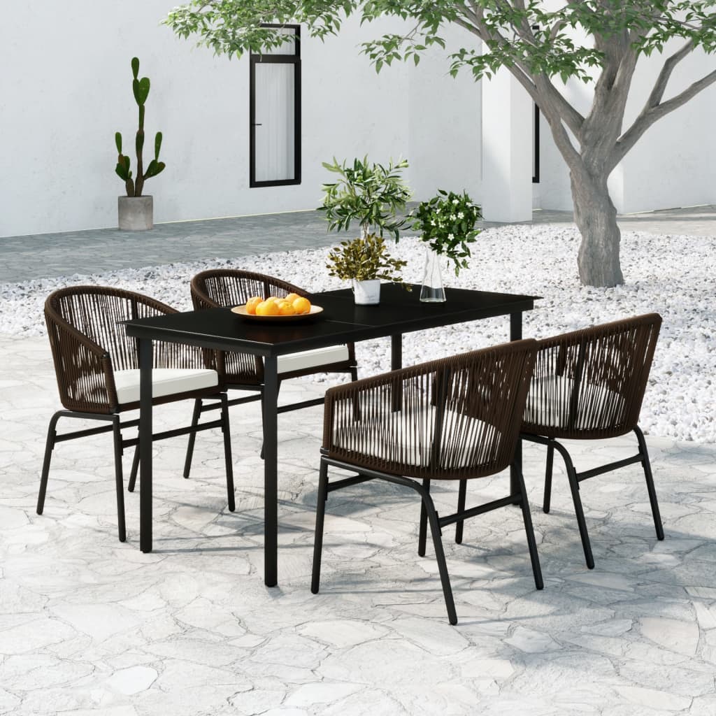 Juego de comedor de jardín 3 piezas