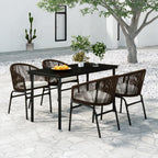 Juego de comedor de jardín 3 piezas