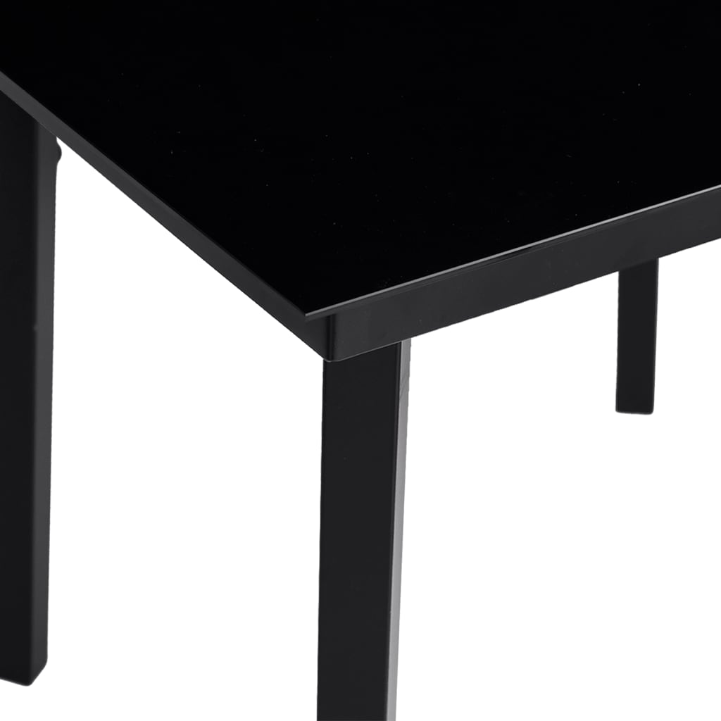 Juego de comedor de jardín de 5 piezas blanco