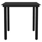 Juego de comedor de jardín de 5 piezas blanco