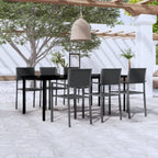 Juego de comedor de jardín de 5 piezas blanco