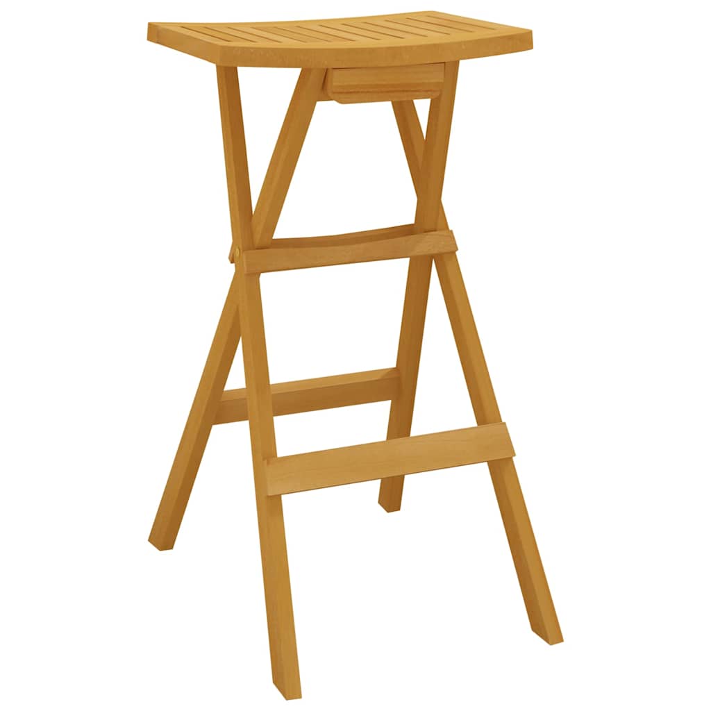 Set de bar plegable 3 piezas madera maciza de teca