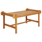 Juego muebles de jardín 4 piezas madera maciza teca