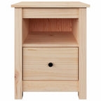 Mesita de noche madera maciza de pino 40x35x49 cm