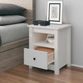 Mesita de noche madera maciza de pino 40x35x49 cm