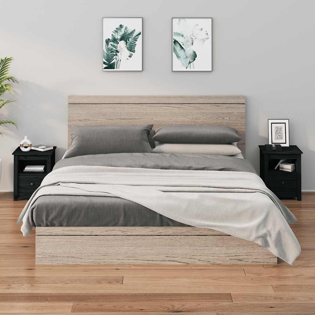 Mesitas de noche 2 uds madera maciza de pino 40x35x49 cm