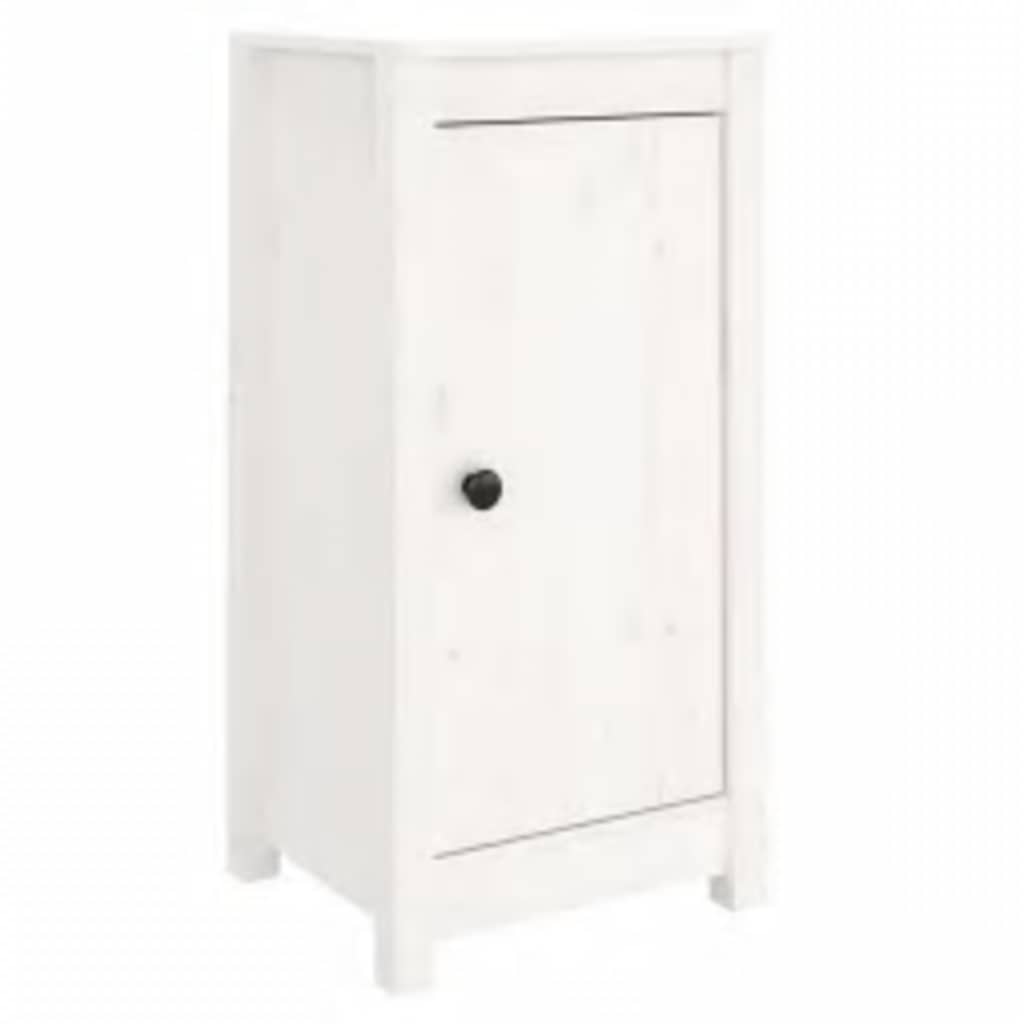 Aparador de madera maciza de pino blanco 39x35x80 cm