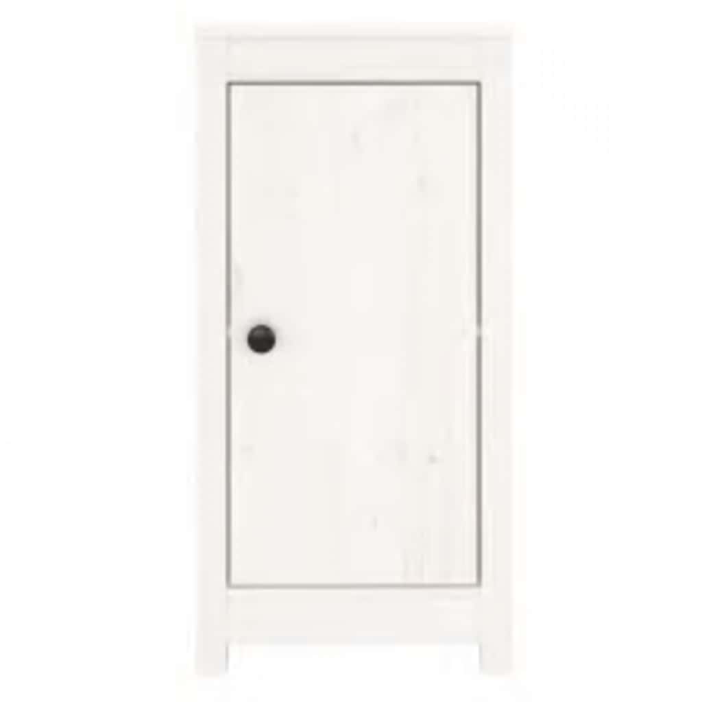 Aparador de madera maciza de pino blanco 39x35x80 cm