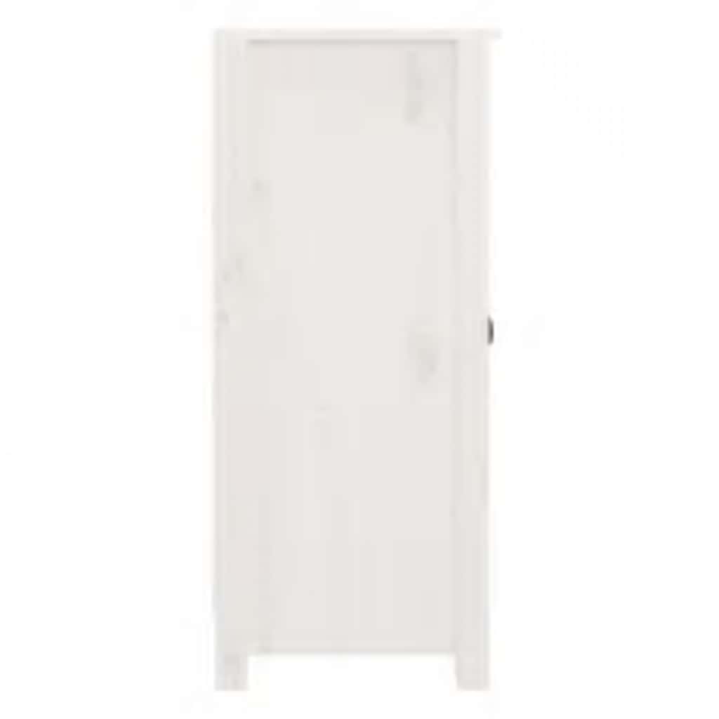 Aparador de madera maciza de pino blanco 39x35x80 cm