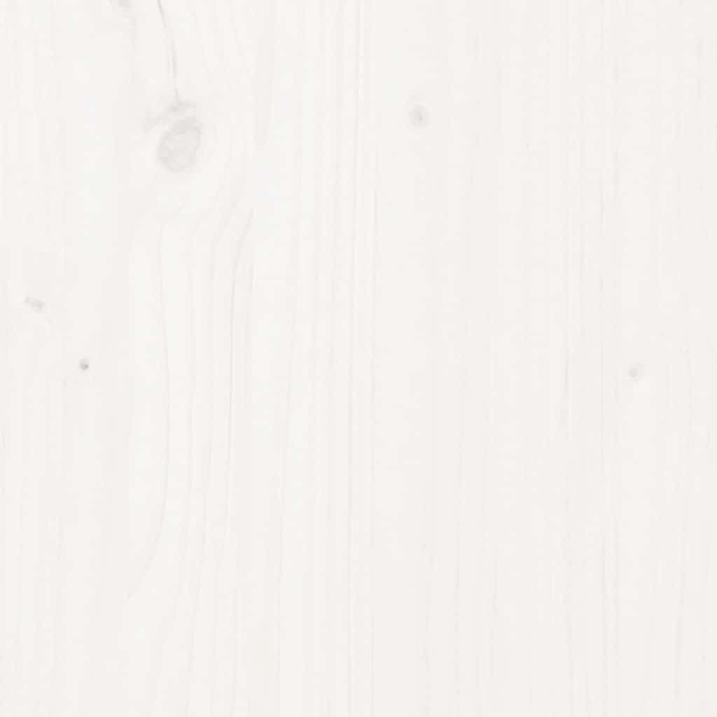 Aparador de madera maciza de pino blanco 39x35x80 cm