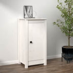 Aparador de madera maciza de pino blanco 39x35x80 cm