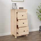 Aparador de madera maciza de pino 40x35x80 cm