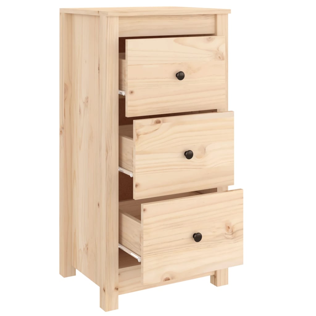 Aparador de madera maciza de pino 40x35x80 cm