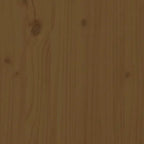 Aparador de madera maciza de pino marrón miel 40x35x80 cm