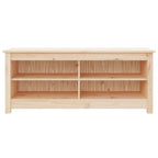 Zapatero de madera maciza de pino 110x38x45,5 cm
