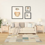 Mesa auxiliar 2 uds de madera maciza de pino blanco 40x40x39 cm