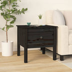 Mesa auxiliar 2 uds de madera maciza de pino blanco 40x40x39 cm