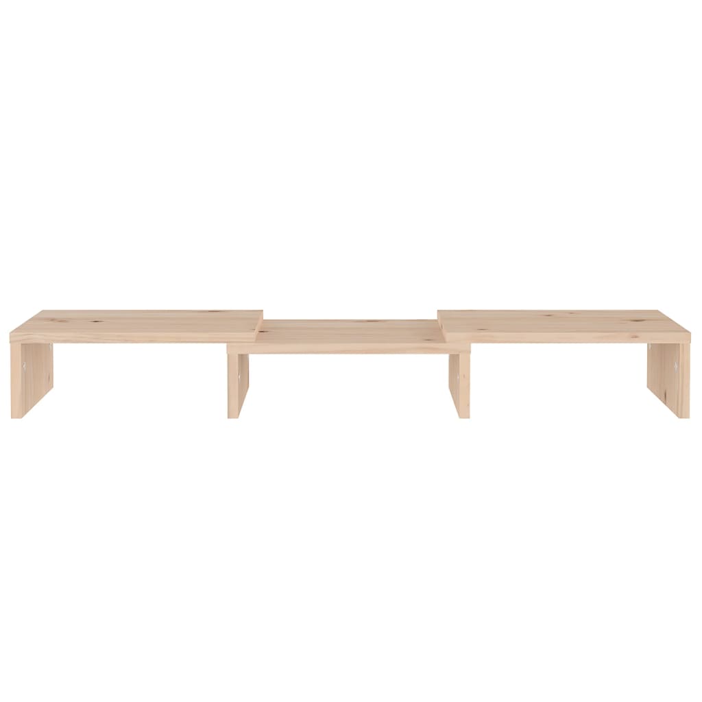 Soporte para monitor madera maciza de pino 60x24x10,5 cm