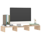Soporte para monitor madera maciza de pino 60x24x10,5 cm