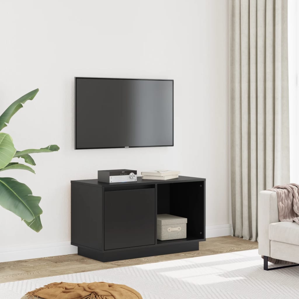 Mueble de TV blanco 180x31,5x40 cm madera de ingeniería