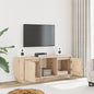 Mueble de TV 2 pzas madera contrachapada hormigón 80x35x36,5 cm
