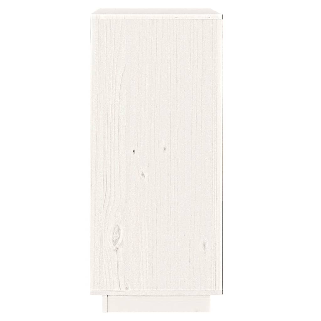 Aparador de madera maciza de pino blanco 38x35x80 cm