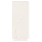 Aparador de madera maciza de pino blanco 38x35x80 cm