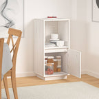 Aparador de madera maciza de pino blanco 38x35x80 cm