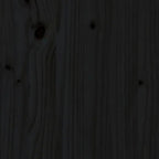 Aparador de madera maciza de pino negro 38x35x80 cm