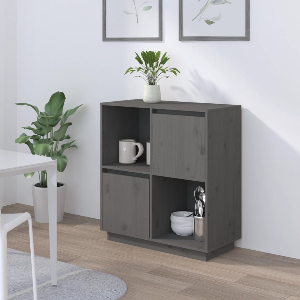 Aparador de madera maciza de pino 74x35x80 cm