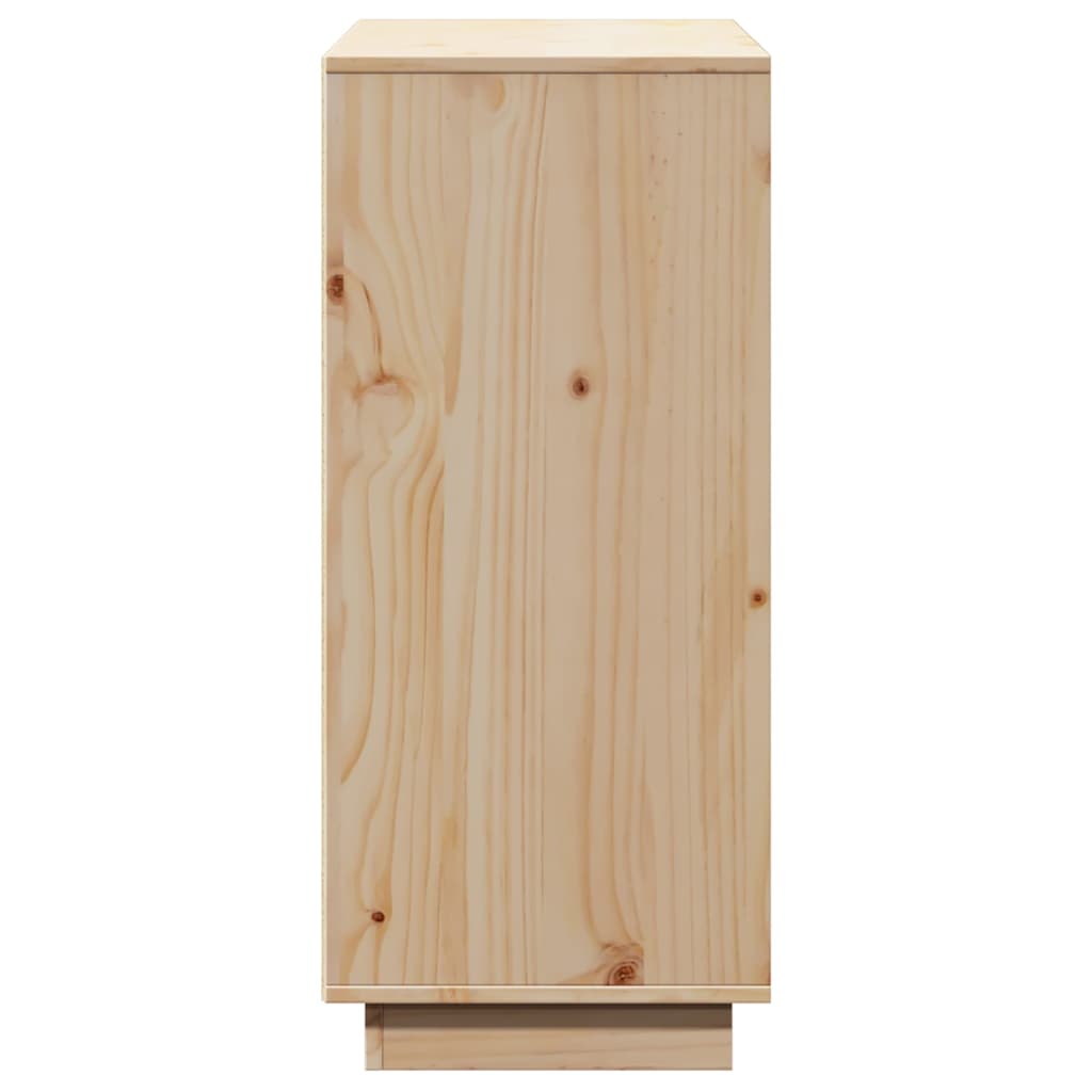 Aparador de madera maciza de pino 110,5x35x80 cm