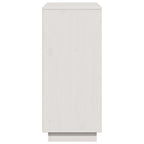 Aparador de madera maciza de pino blanco 110,5x35x80 cm