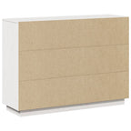 Aparador de madera maciza de pino blanco 110,5x35x80 cm