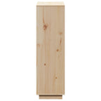 Aparador alto de madera maciza de pino 74x35x117 cm