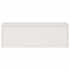 Conjunto de mueble de TV 3 piezas madera maciza de pino blanco