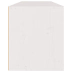 Conjunto de mueble de TV 3 piezas madera maciza de pino blanco