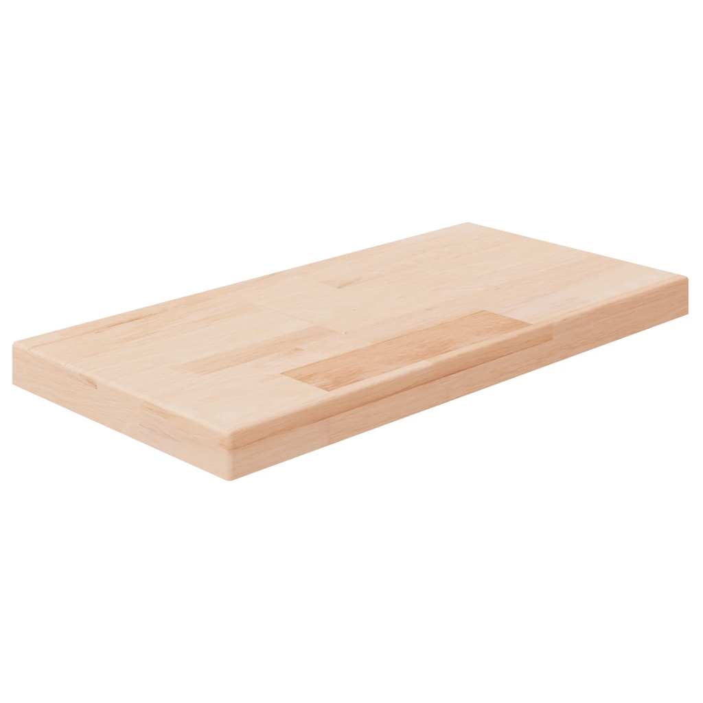 Tabla de estantería madera maciza roble sin tratar 100x20x1,5cm
