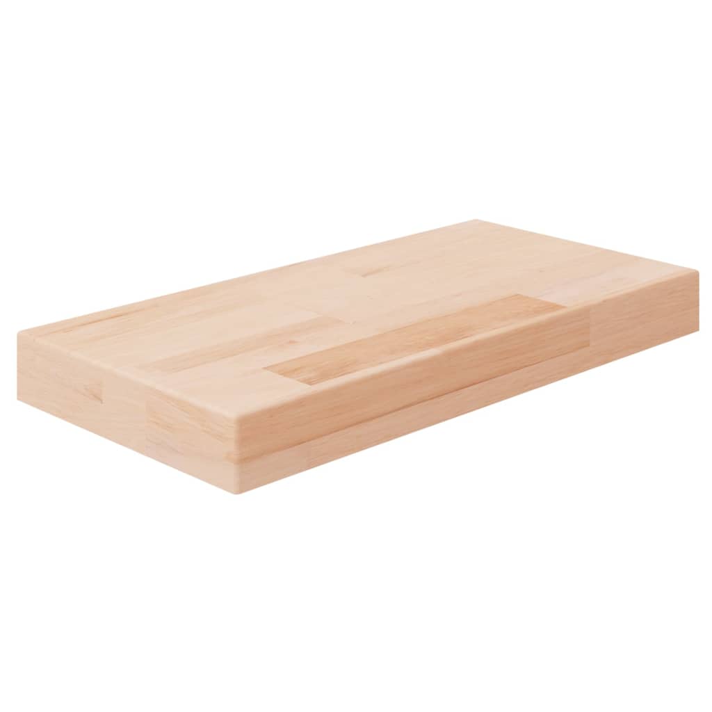 Tabla de estantería madera maciza roble sin tratar 100x20x1,5cm