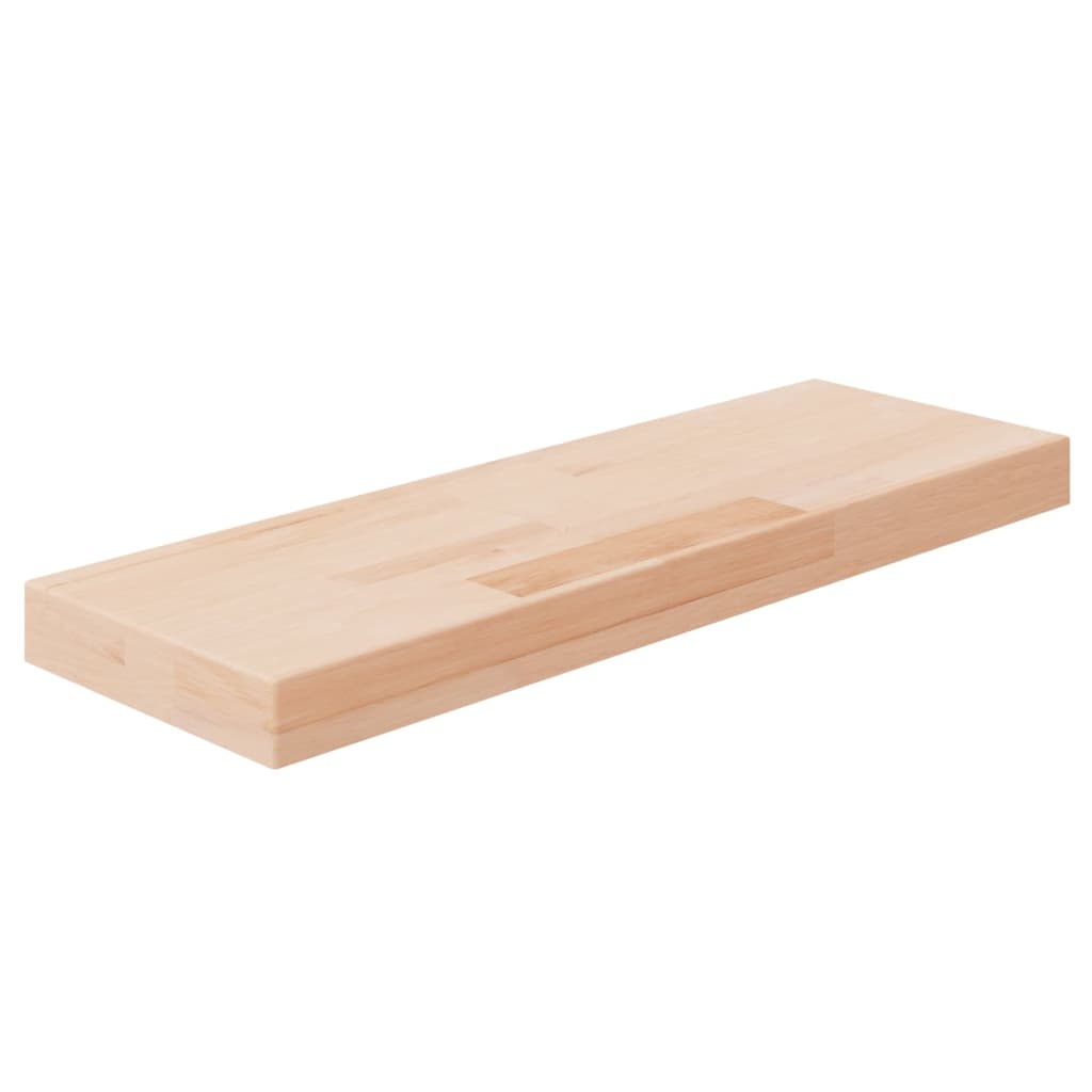 Tabla de estantería madera maciza roble sin tratar 100x20x1,5cm