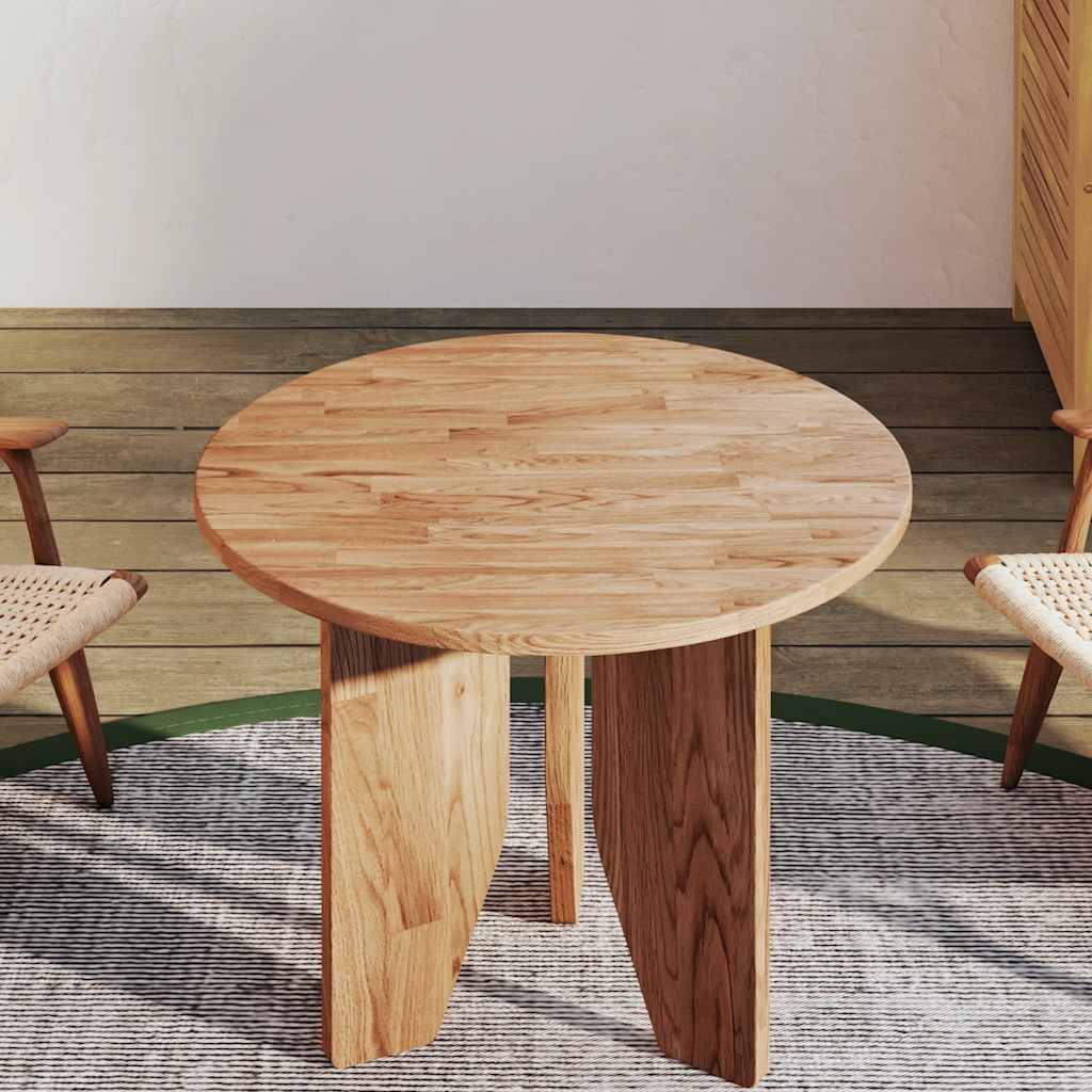 Tablero de mesa redonda madera roble marrón claro Ø50x1,5 cm