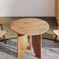 Tablero de mesa redonda madera roble marrón claro Ø50x1,5 cm
