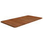 Encimera baño madera maciza tratada marrón claro 100x30x(2-4)cm