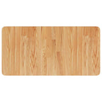 Encimera de madera maciza tratada marrón claro 80x40x2,5cm