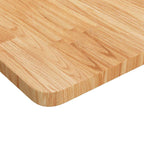 Encimera de madera maciza tratada marrón claro 80x40x2,5cm